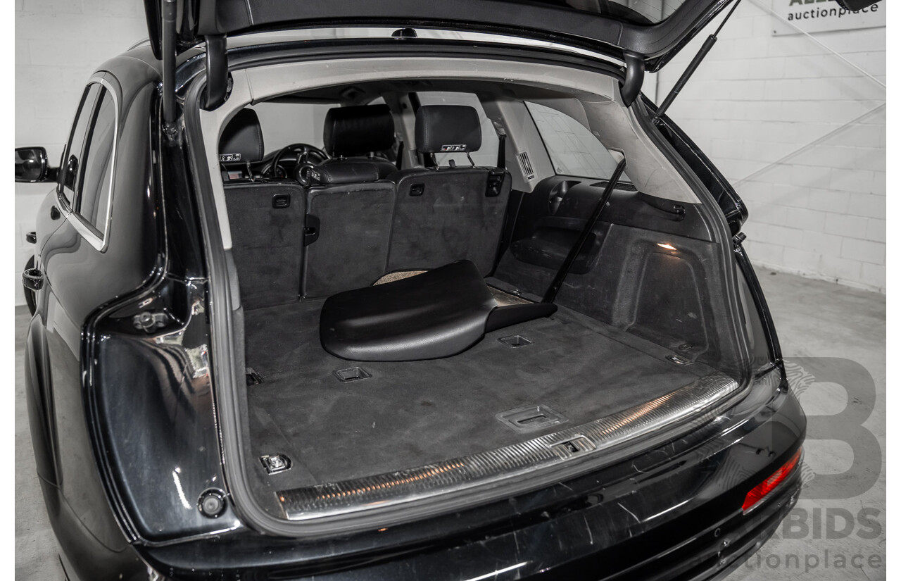 01/2012 Audi Q7 3.0 TFSI Quattro (AWD) MY12 4d Wagon Orca Black Metallic Supercharged V6 3.0L