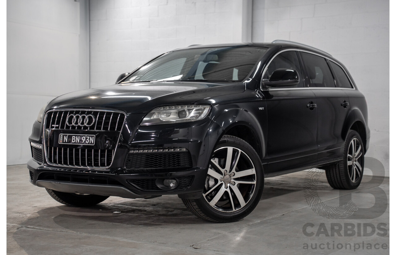 01/2012 Audi Q7 3.0 TFSI Quattro (AWD) MY12 4d Wagon Orca Black Metallic Supercharged V6 3.0L
