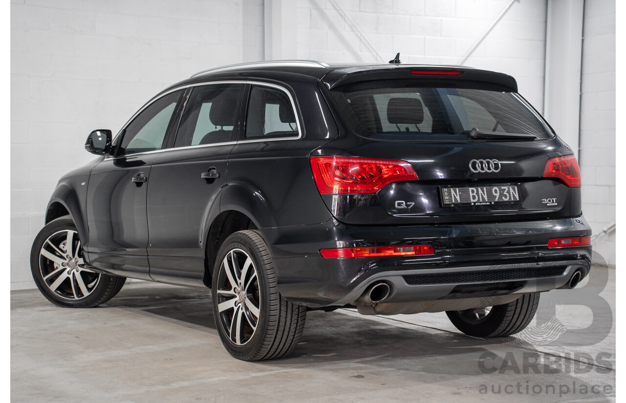 01/2012 Audi Q7 3.0 TFSI Quattro (AWD) MY12 4d Wagon Orca Black Metallic Supercharged V6 3.0L