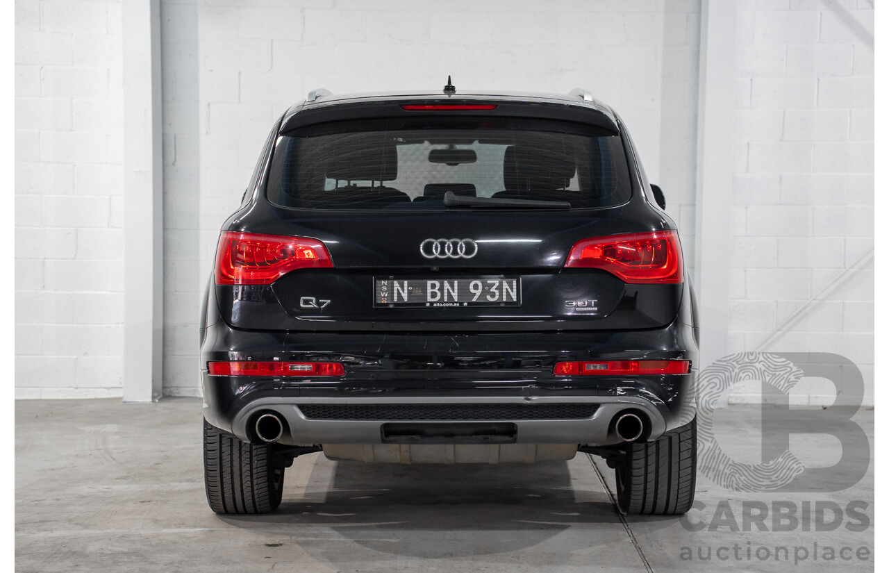 01/2012 Audi Q7 3.0 TFSI Quattro (AWD) MY12 4d Wagon Orca Black Metallic Supercharged V6 3.0L