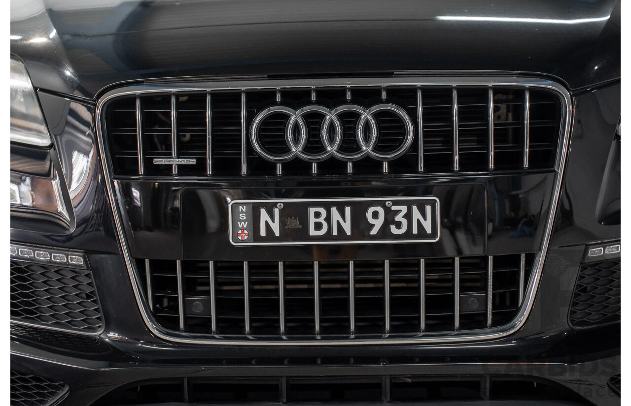 01/2012 Audi Q7 3.0 TFSI Quattro (AWD) MY12 4d Wagon Orca Black Metallic Supercharged V6 3.0L