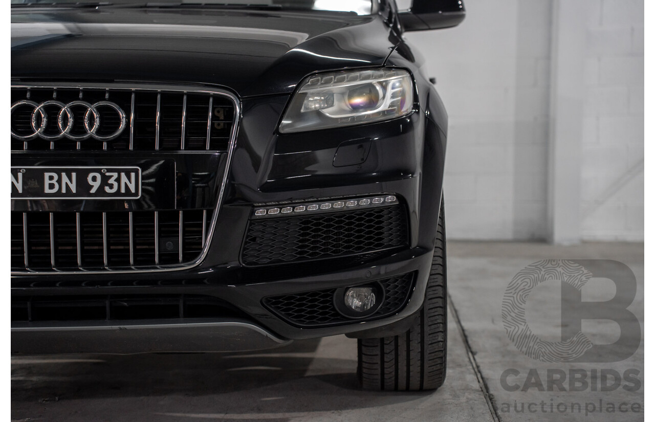 01/2012 Audi Q7 3.0 TFSI Quattro (AWD) MY12 4d Wagon Orca Black Metallic Supercharged V6 3.0L
