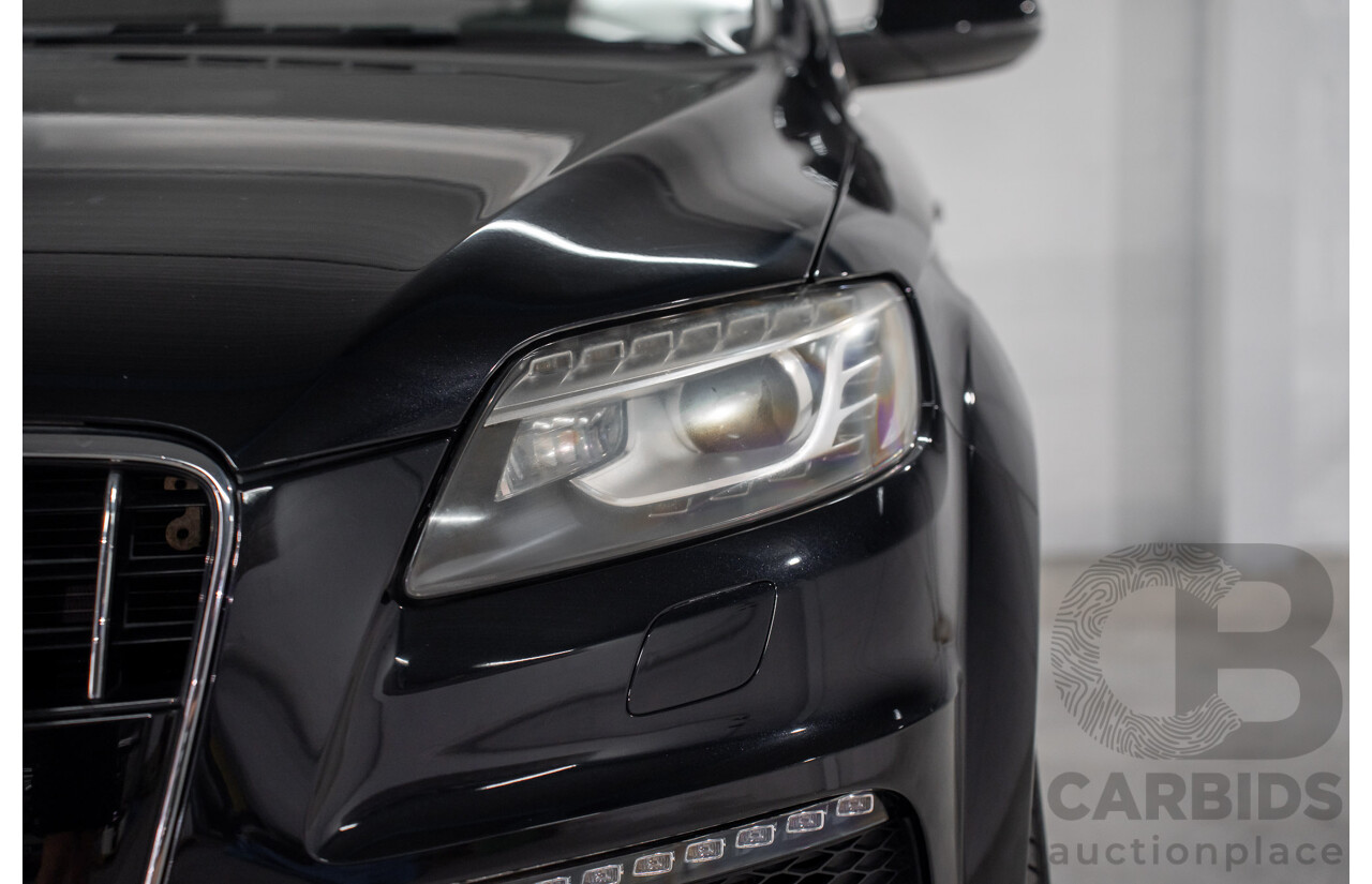 01/2012 Audi Q7 3.0 TFSI Quattro (AWD) MY12 4d Wagon Orca Black Metallic Supercharged V6 3.0L