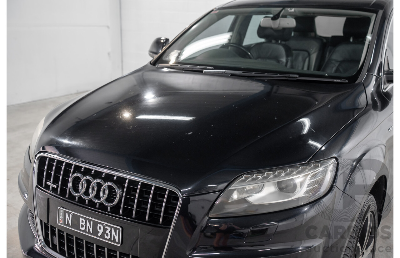 01/2012 Audi Q7 3.0 TFSI Quattro (AWD) MY12 4d Wagon Orca Black Metallic Supercharged V6 3.0L