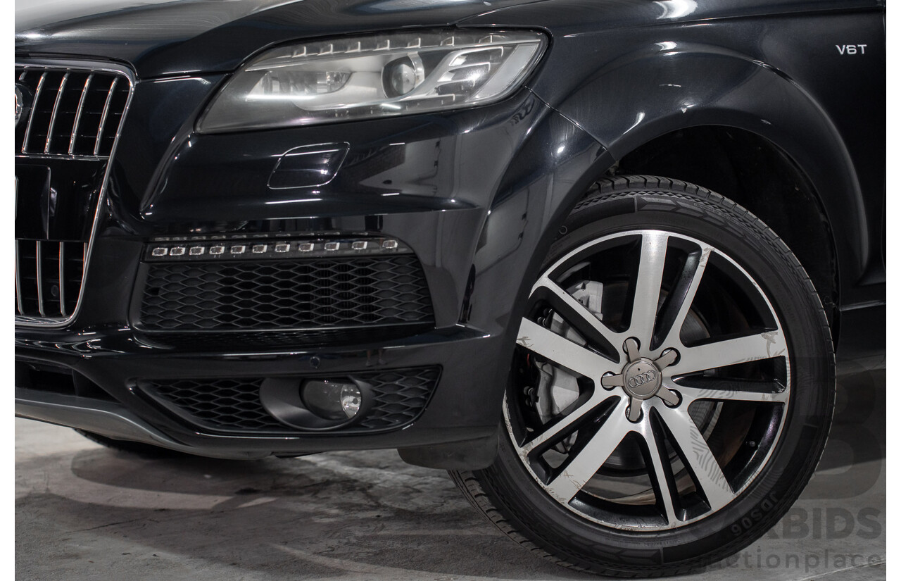 01/2012 Audi Q7 3.0 TFSI Quattro (AWD) MY12 4d Wagon Orca Black Metallic Supercharged V6 3.0L