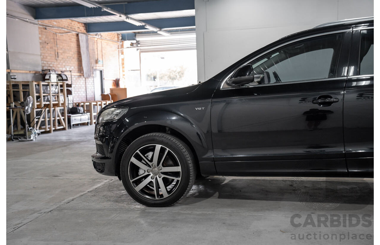 01/2012 Audi Q7 3.0 TFSI Quattro (AWD) MY12 4d Wagon Orca Black Metallic Supercharged V6 3.0L