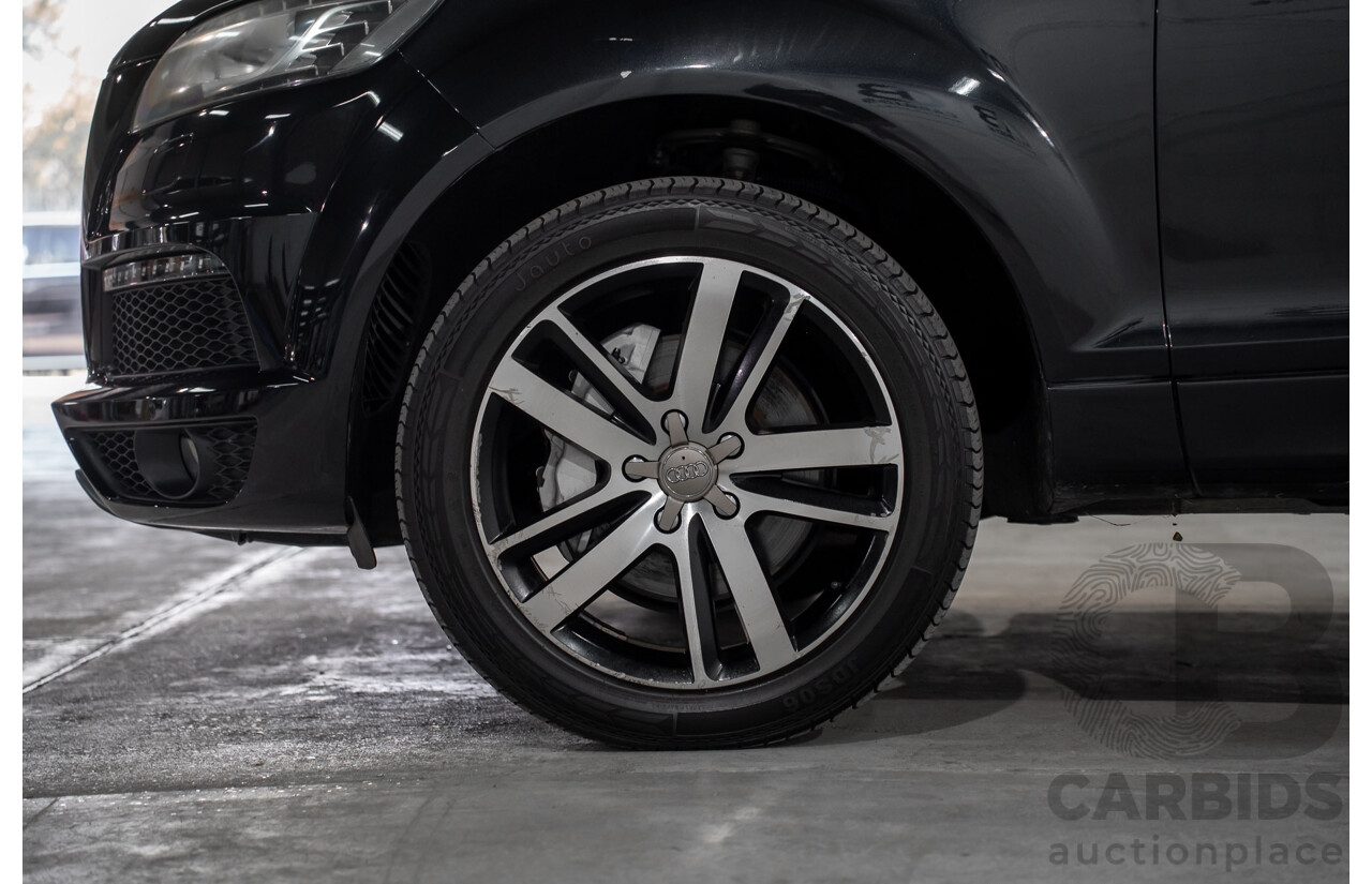 01/2012 Audi Q7 3.0 TFSI Quattro (AWD) MY12 4d Wagon Orca Black Metallic Supercharged V6 3.0L