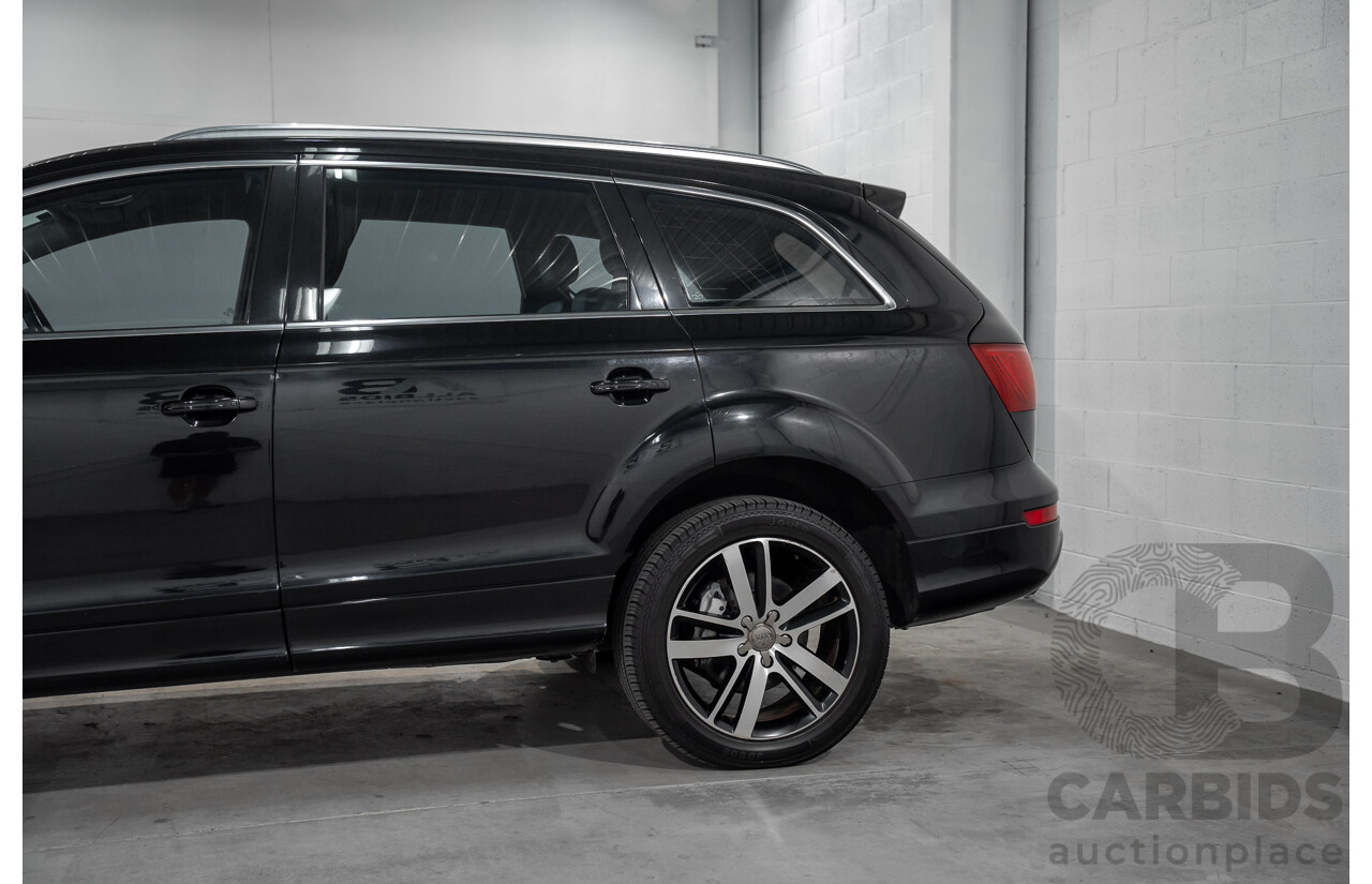 01/2012 Audi Q7 3.0 TFSI Quattro (AWD) MY12 4d Wagon Orca Black Metallic Supercharged V6 3.0L