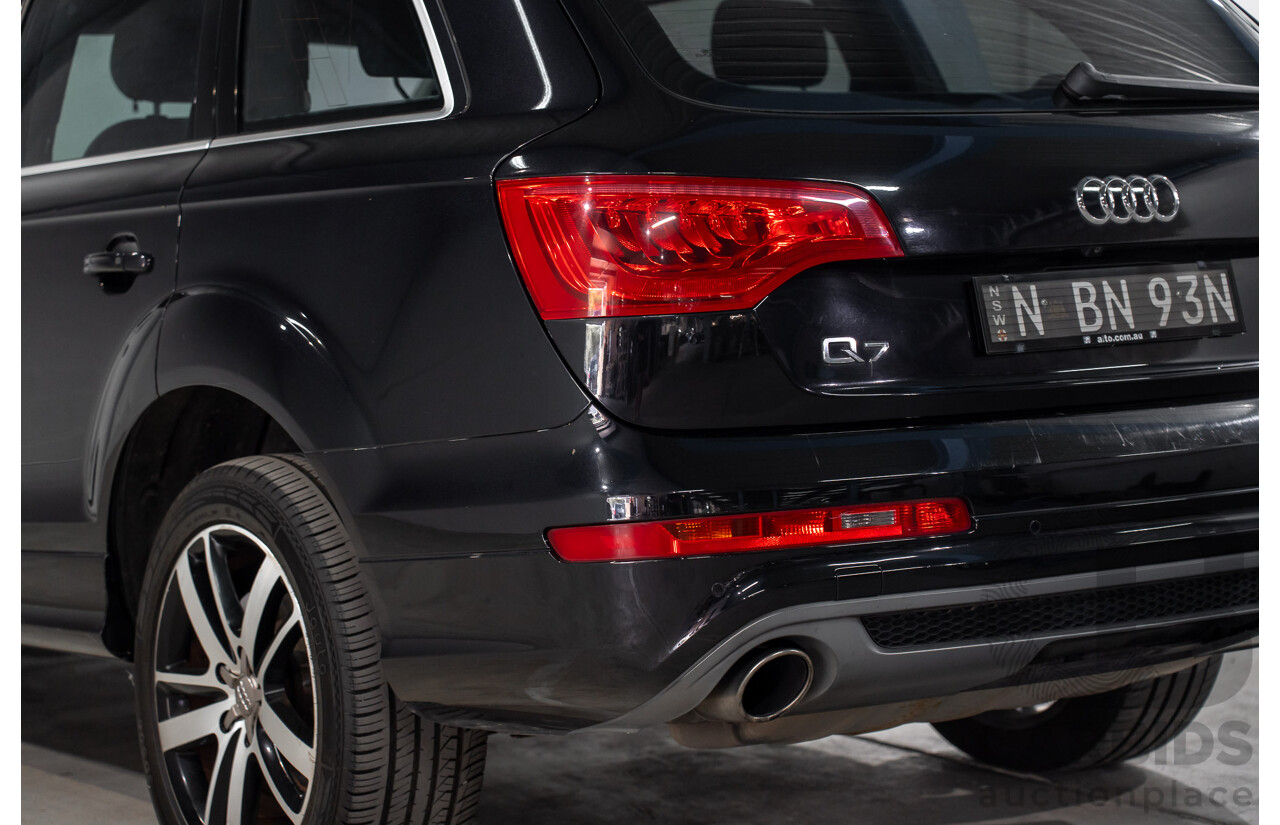 01/2012 Audi Q7 3.0 TFSI Quattro (AWD) MY12 4d Wagon Orca Black Metallic Supercharged V6 3.0L