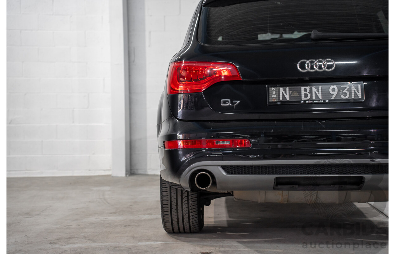01/2012 Audi Q7 3.0 TFSI Quattro (AWD) MY12 4d Wagon Orca Black Metallic Supercharged V6 3.0L