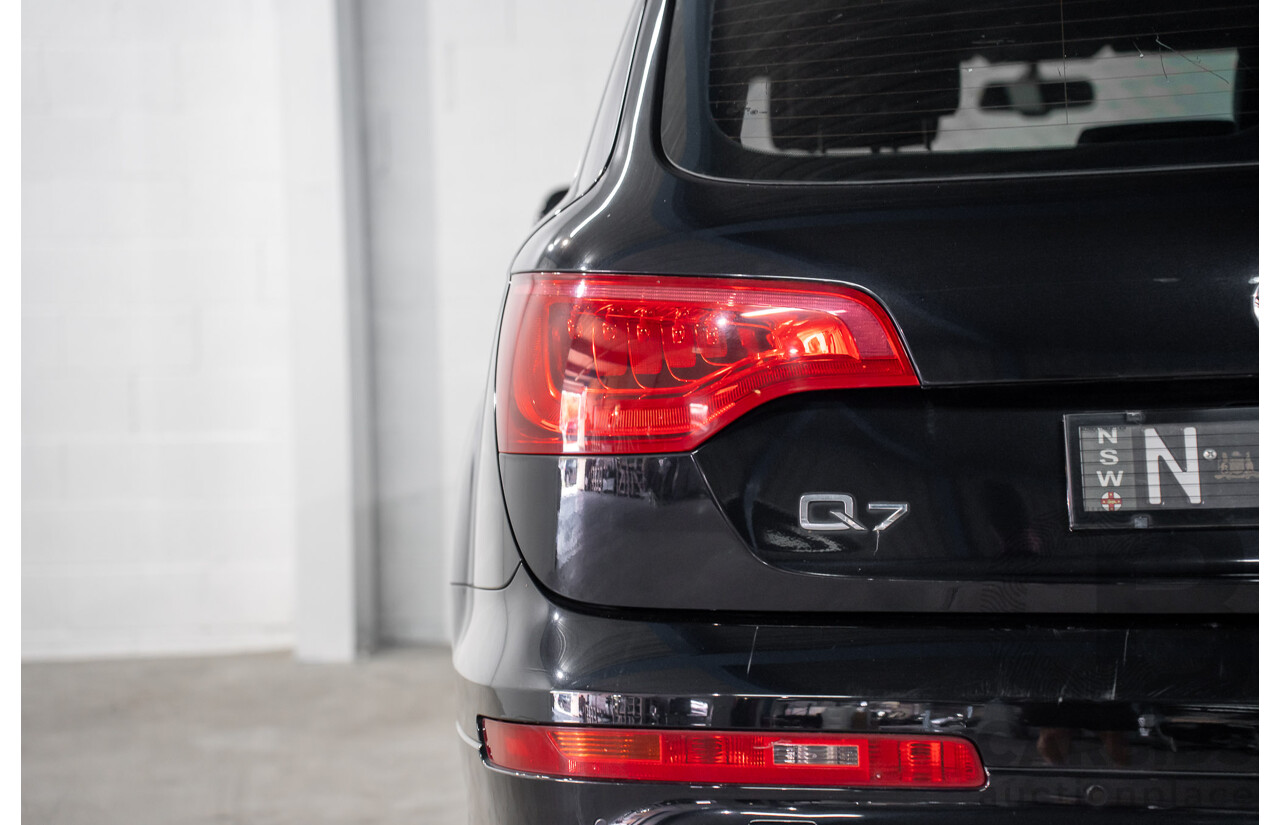 01/2012 Audi Q7 3.0 TFSI Quattro (AWD) MY12 4d Wagon Orca Black Metallic Supercharged V6 3.0L