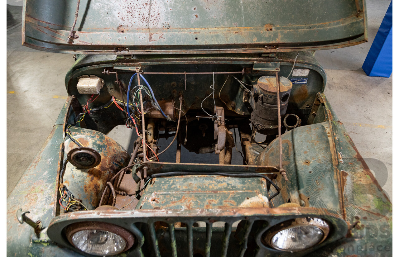 08/1964 Willys Kaiser Jeep CJ-6 Universal 2d Half Cab Green - Project