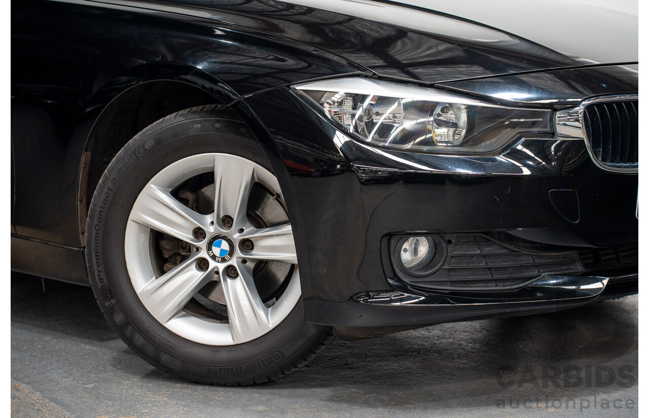 8/2014 BMW 316i F30 MY14 4d Sedan Schwarz Black II Turbo 1.6L