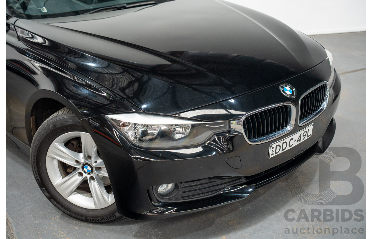 8/2014 BMW 316i F30 MY14 4d Sedan Schwarz Black II Turbo 1.6L