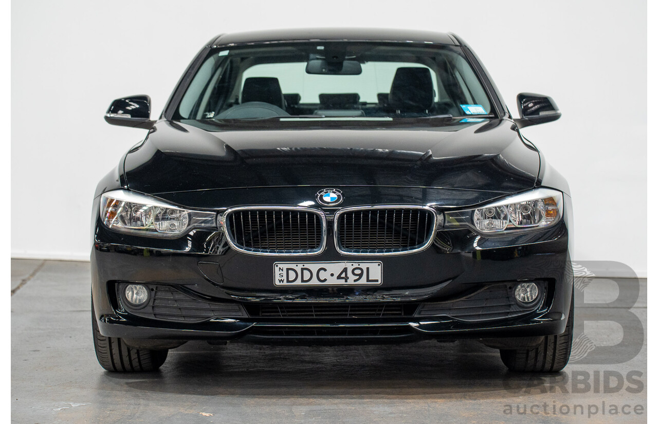 8/2014 BMW 316i F30 MY14 4d Sedan Schwarz Black II Turbo 1.6L