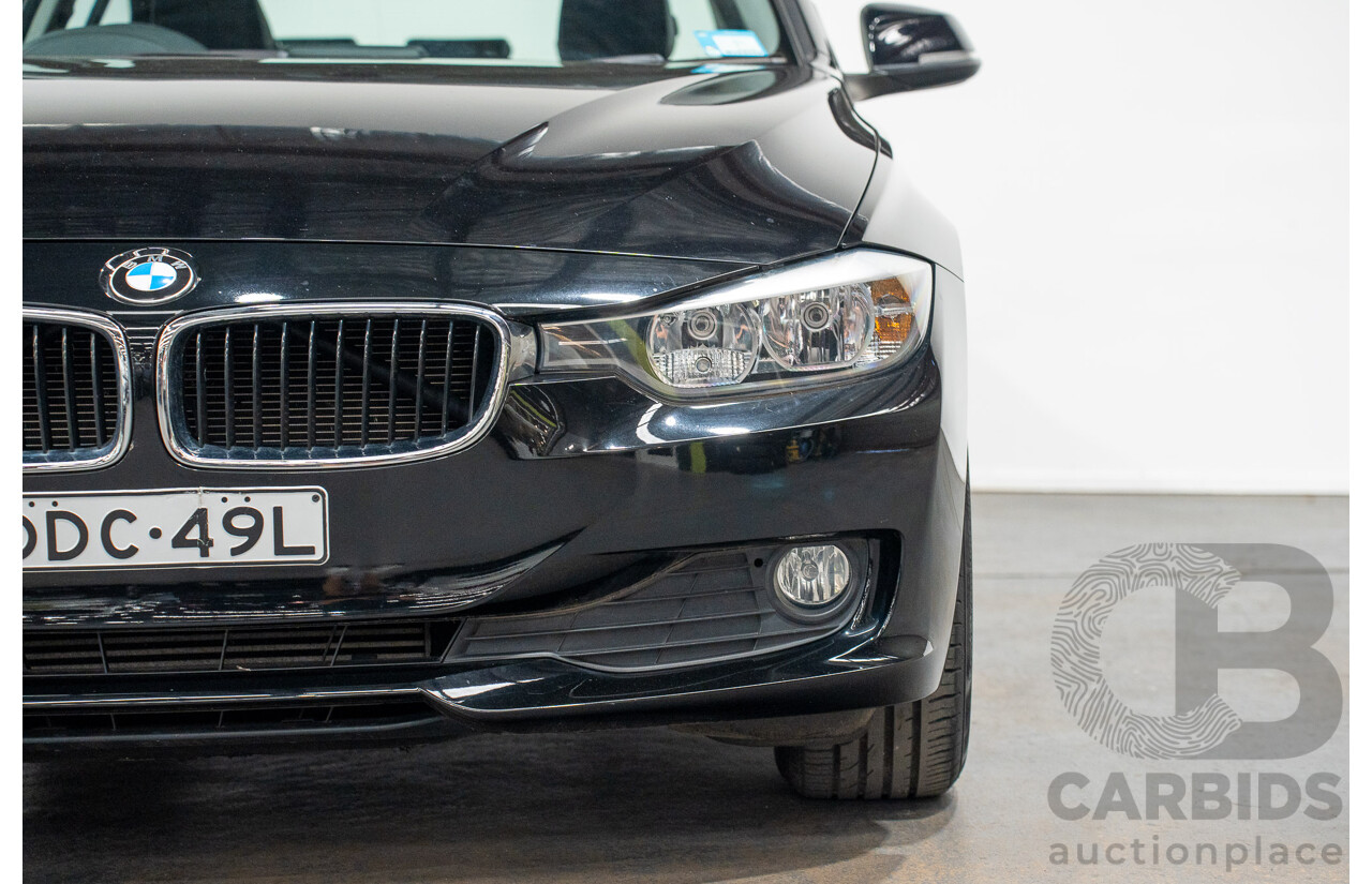 8/2014 BMW 316i F30 MY14 4d Sedan Schwarz Black II Turbo 1.6L