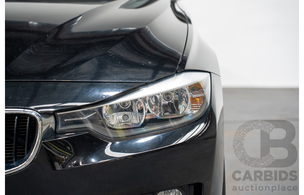 8/2014 BMW 316i F30 MY14 4d Sedan Schwarz Black II Turbo 1.6L