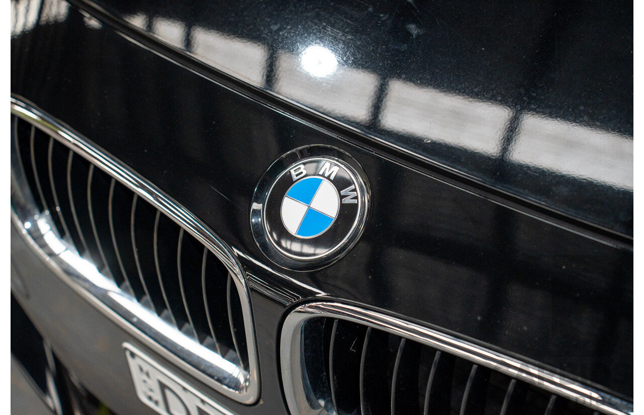 8/2014 BMW 316i F30 MY14 4d Sedan Schwarz Black II Turbo 1.6L