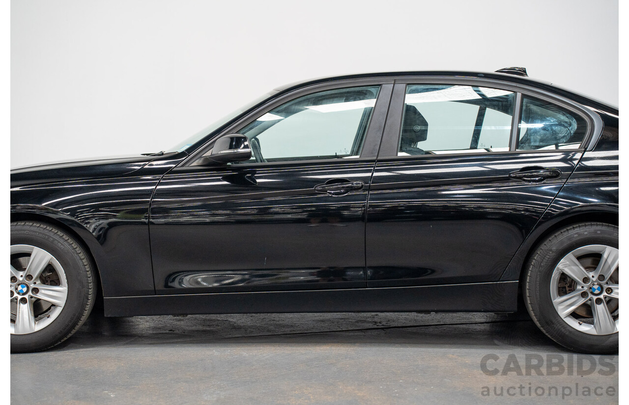 8/2014 BMW 316i F30 MY14 4d Sedan Schwarz Black II Turbo 1.6L