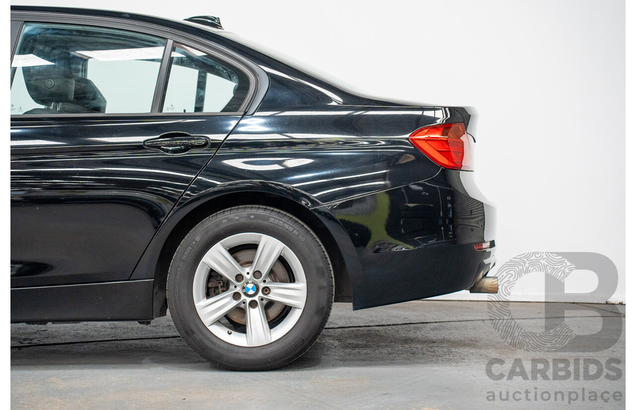 8/2014 BMW 316i F30 MY14 4d Sedan Schwarz Black II Turbo 1.6L