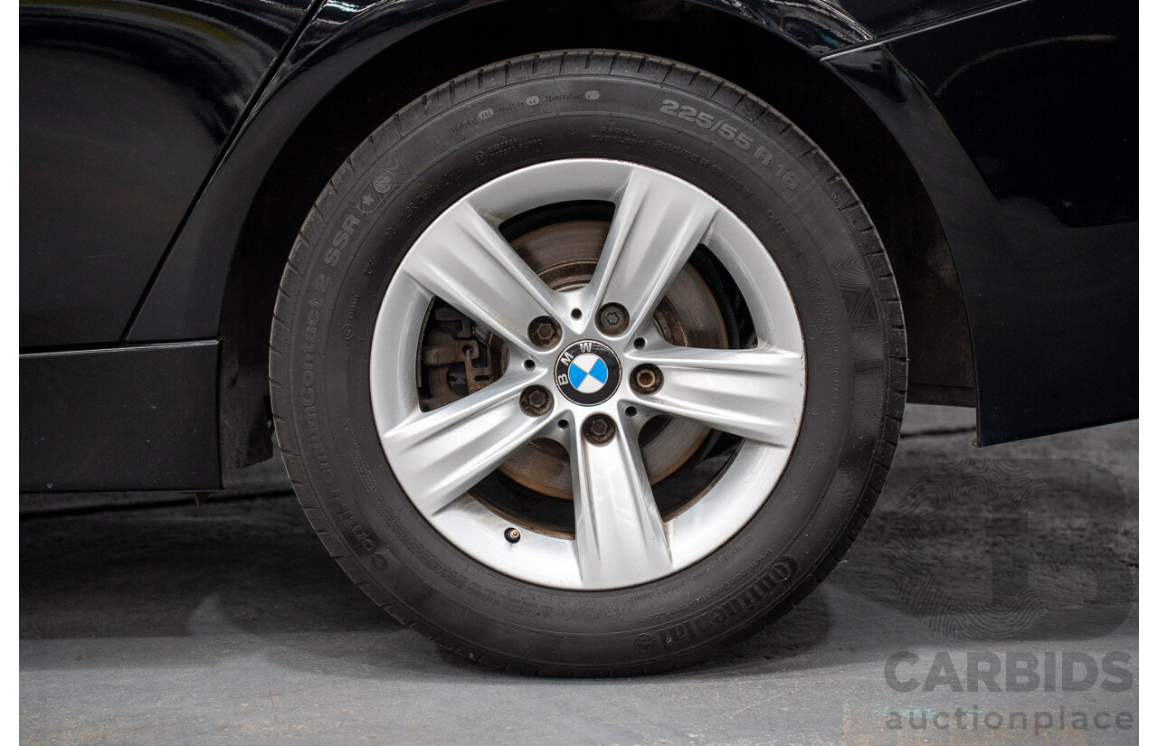 8/2014 BMW 316i F30 MY14 4d Sedan Schwarz Black II Turbo 1.6L