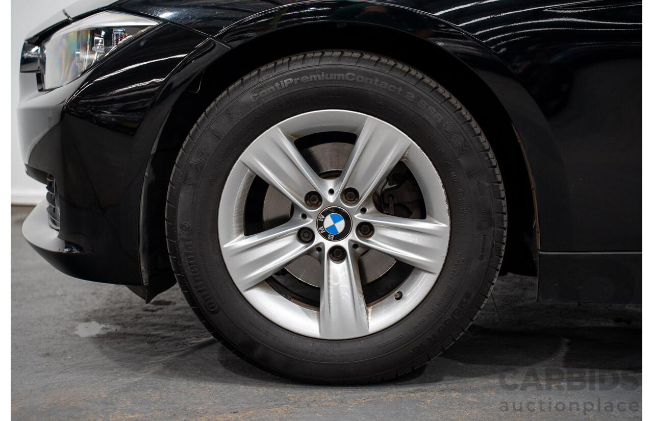 8/2014 BMW 316i F30 MY14 4d Sedan Schwarz Black II Turbo 1.6L