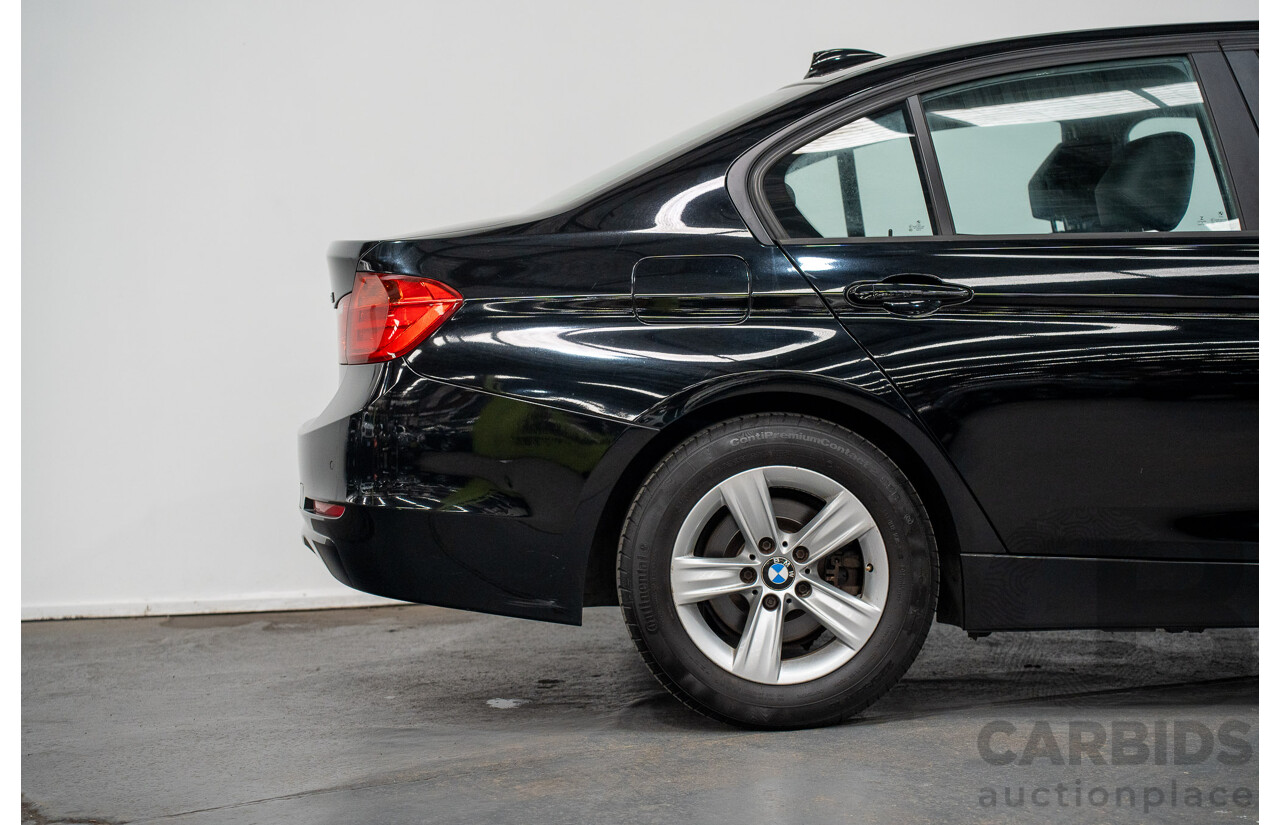 8/2014 BMW 316i F30 MY14 4d Sedan Schwarz Black II Turbo 1.6L