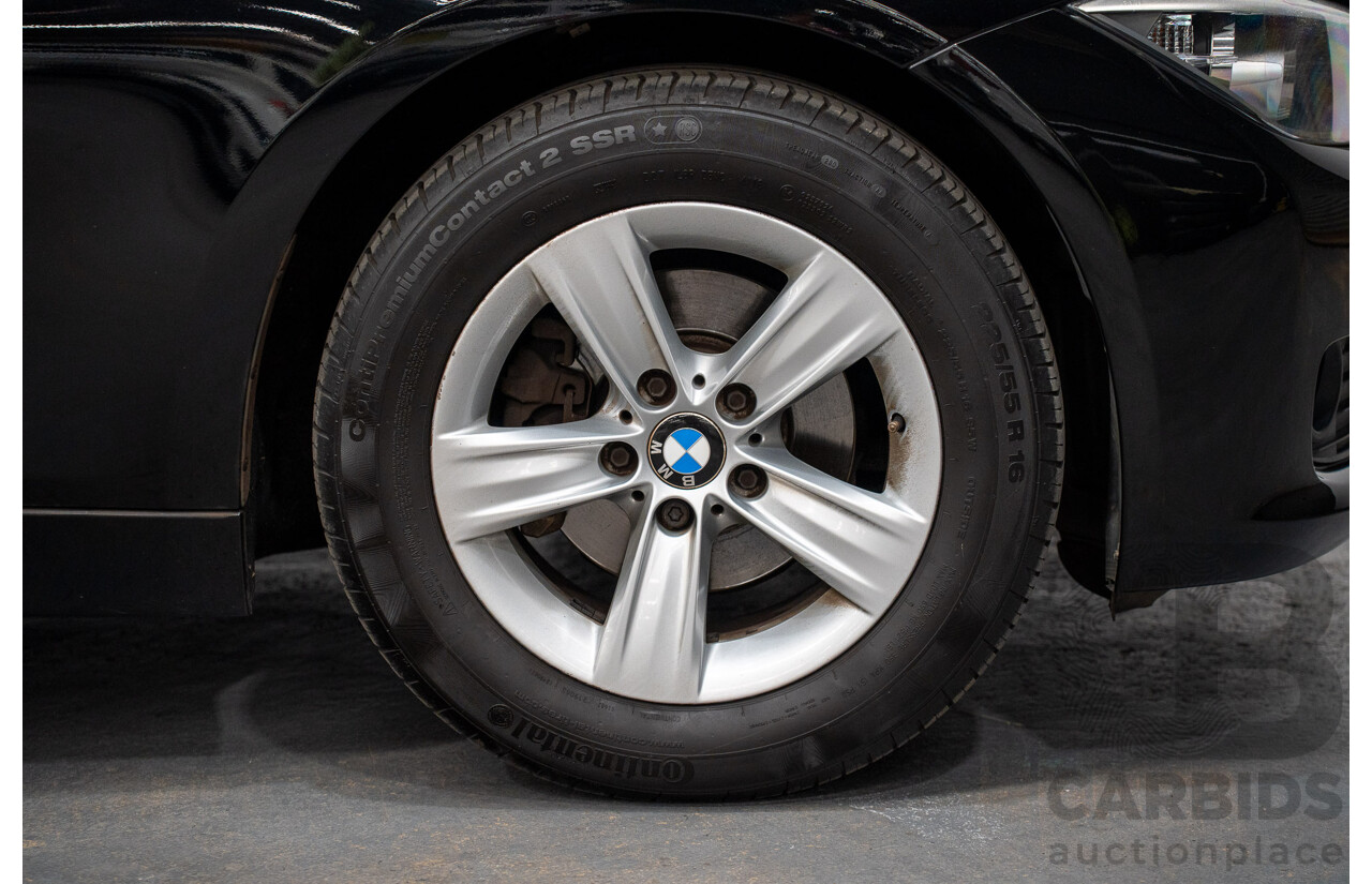 8/2014 BMW 316i F30 MY14 4d Sedan Schwarz Black II Turbo 1.6L