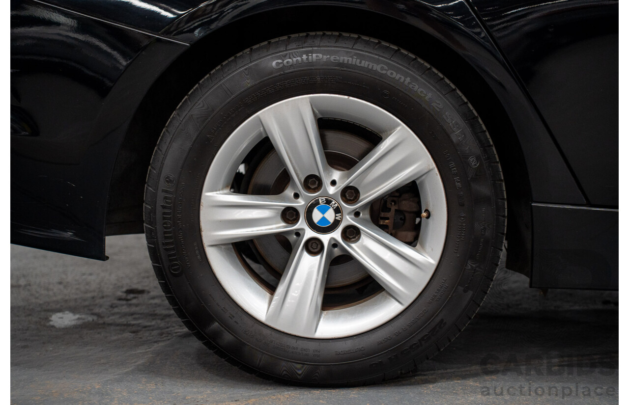 8/2014 BMW 316i F30 MY14 4d Sedan Schwarz Black II Turbo 1.6L