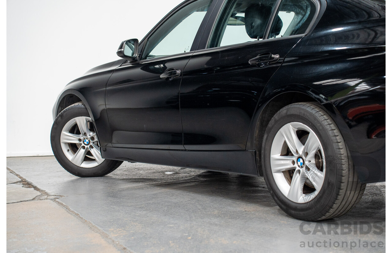 8/2014 BMW 316i F30 MY14 4d Sedan Schwarz Black II Turbo 1.6L