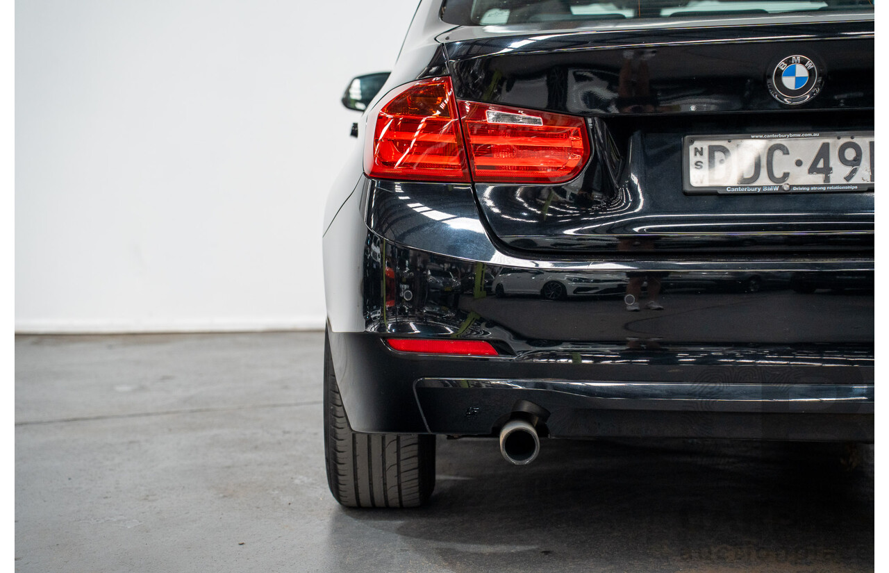 8/2014 BMW 316i F30 MY14 4d Sedan Schwarz Black II Turbo 1.6L