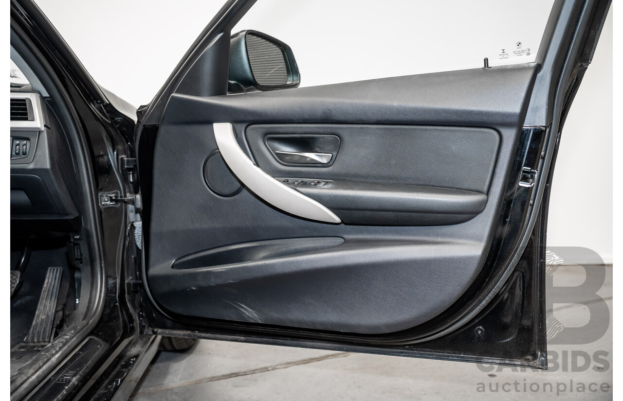 8/2014 BMW 316i F30 MY14 4d Sedan Schwarz Black II Turbo 1.6L