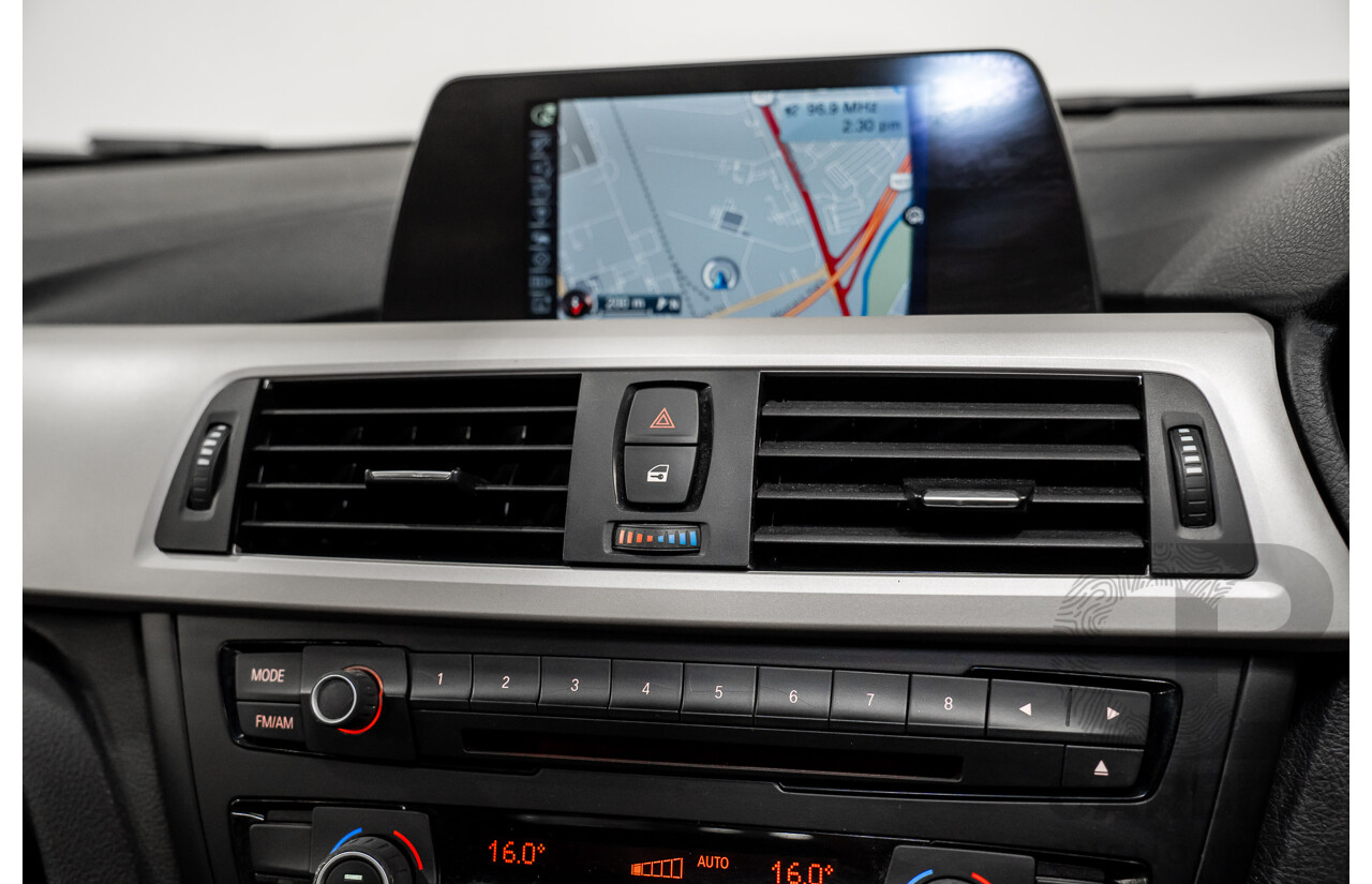 8/2014 BMW 316i F30 MY14 4d Sedan Schwarz Black II Turbo 1.6L