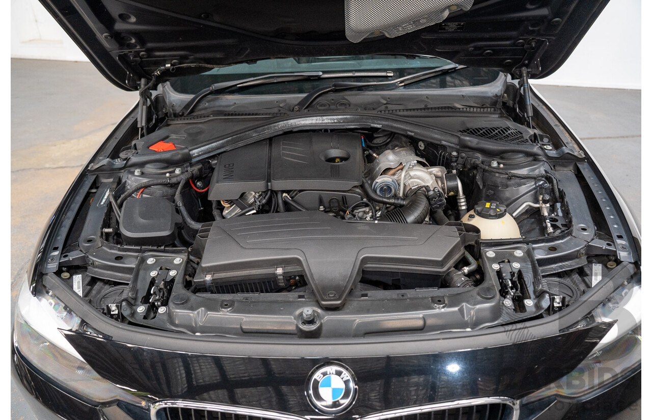 8/2014 BMW 316i F30 MY14 4d Sedan Schwarz Black II Turbo 1.6L