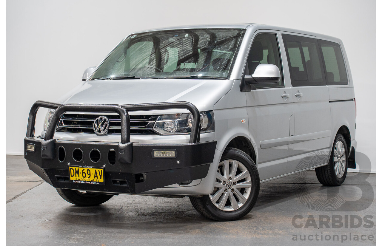 10/2015 Volkswagen Multivan Comfortline TDI400 FWD T5 MY15 4D Wagon Reflex Silver Turbo Diesel 2.0L - 7 Seats