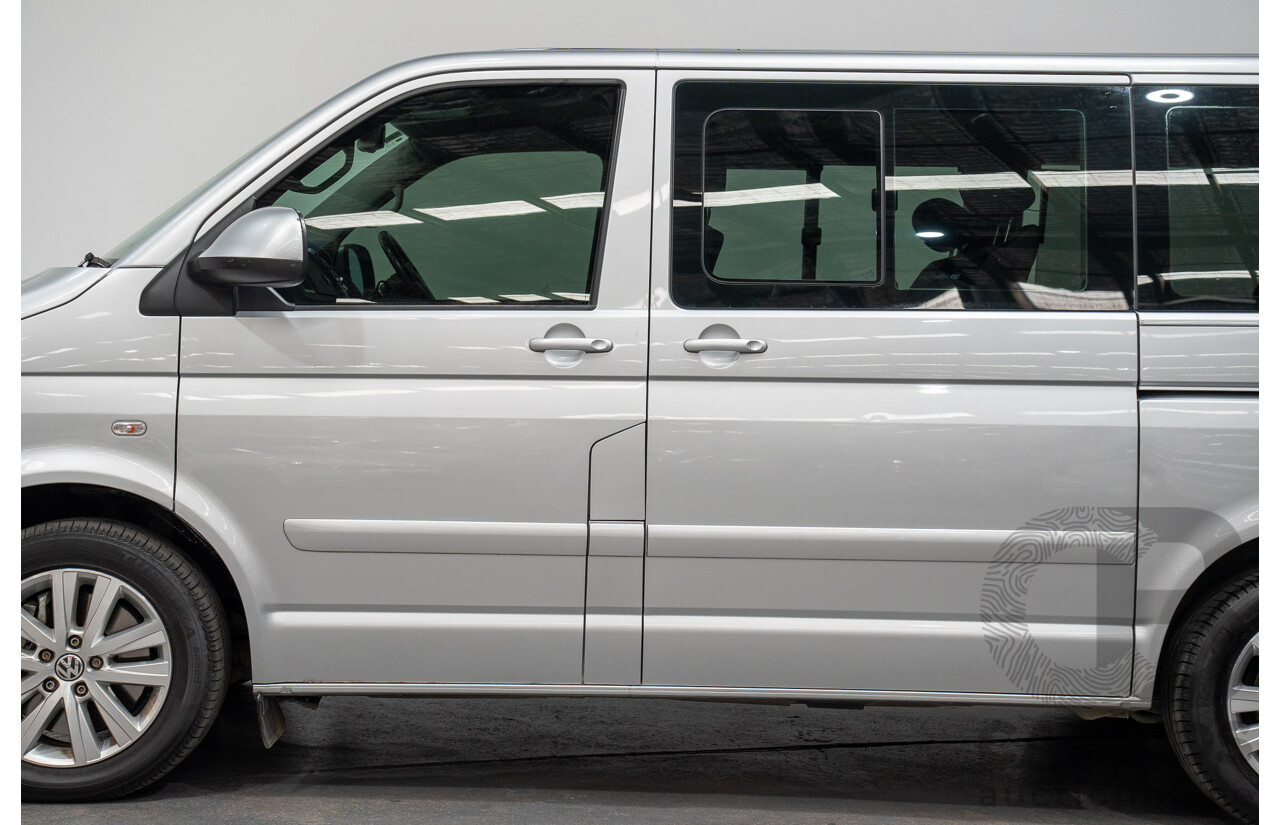 10/2015 Volkswagen Multivan Comfortline TDI400 FWD T5 MY15 4D Wagon Reflex Silver Turbo Diesel 2.0L - 7 Seats