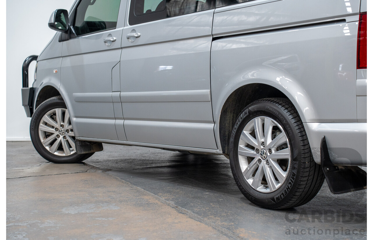 10/2015 Volkswagen Multivan Comfortline TDI400 FWD T5 MY15 4D Wagon Reflex Silver Turbo Diesel 2.0L - 7 Seats