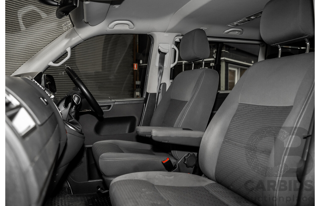 10/2015 Volkswagen Multivan Comfortline TDI400 FWD T5 MY15 4D Wagon Reflex Silver Turbo Diesel 2.0L - 7 Seats