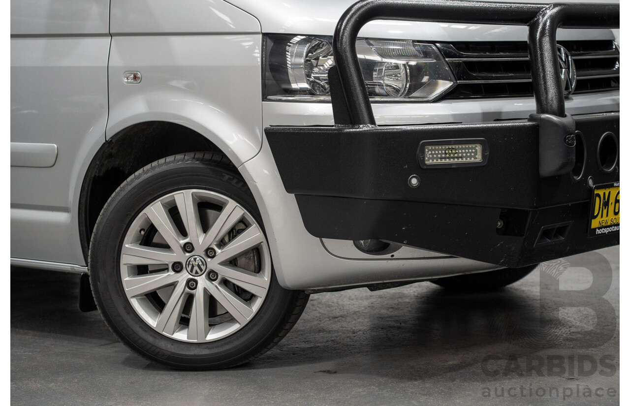 10/2015 Volkswagen Multivan Comfortline TDI400 FWD T5 MY15 4D Wagon Reflex Silver Turbo Diesel 2.0L - 7 Seats