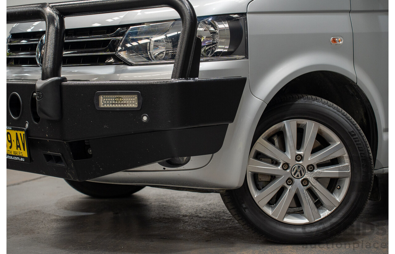 10/2015 Volkswagen Multivan Comfortline TDI400 FWD T5 MY15 4D Wagon Reflex Silver Turbo Diesel 2.0L - 7 Seats