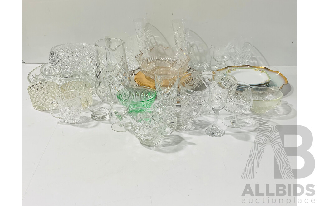 Collection Vintage and Other Crystal, Porcelain, Silver Plate and More