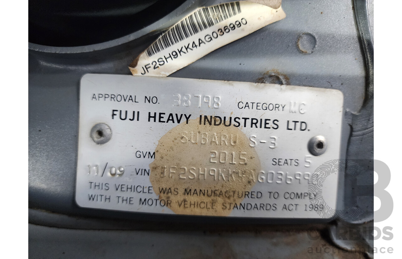 11/2009 Subaru Forester XS Premium MY09 4d Wagon Silver 2.5L