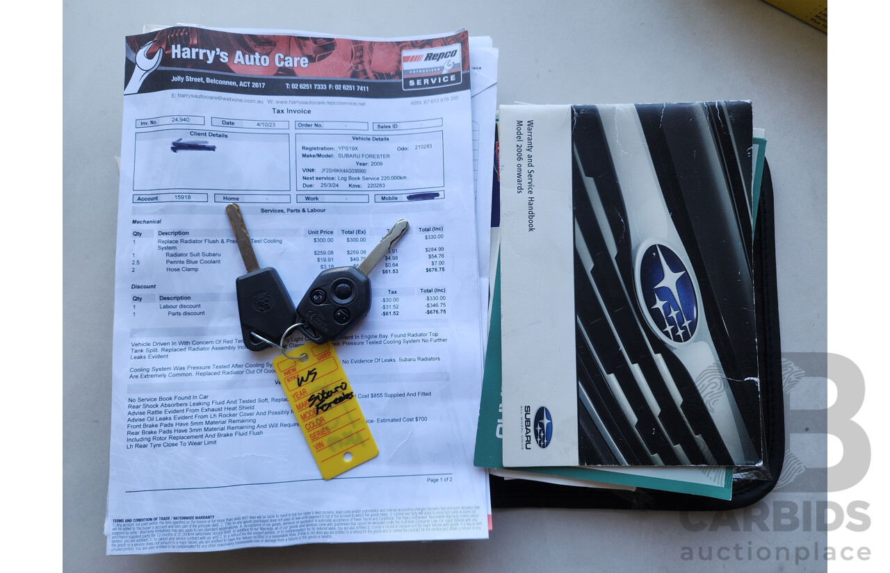 11/2009 Subaru Forester XS Premium MY09 4d Wagon Silver 2.5L