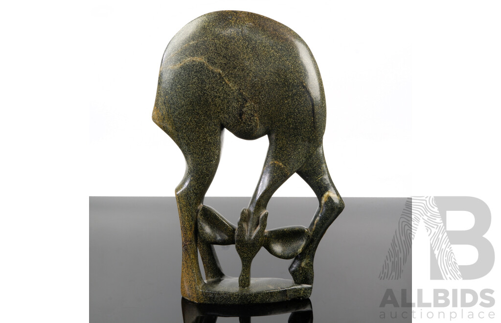 Hand Carved African Shona Soapstone Antelope Figure