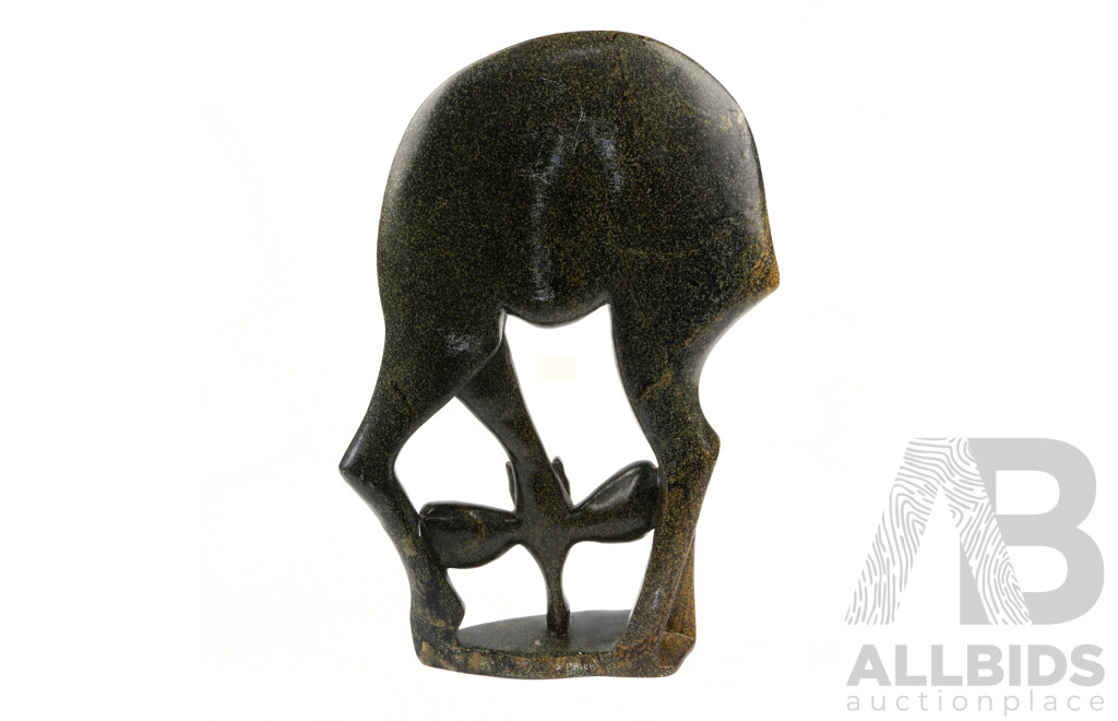 Hand Carved African Shona Soapstone Antelope Figure