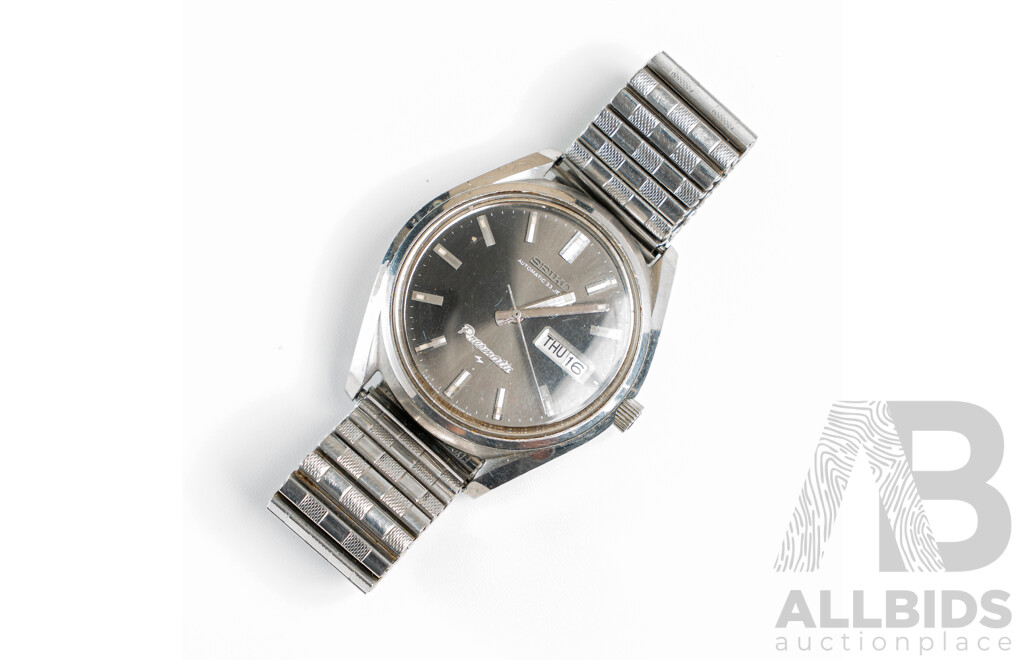 Seiko Presmatic Vintage Mens Watch, 5106-9000, Circa 1960's, with Original Presentation Box & Receipts