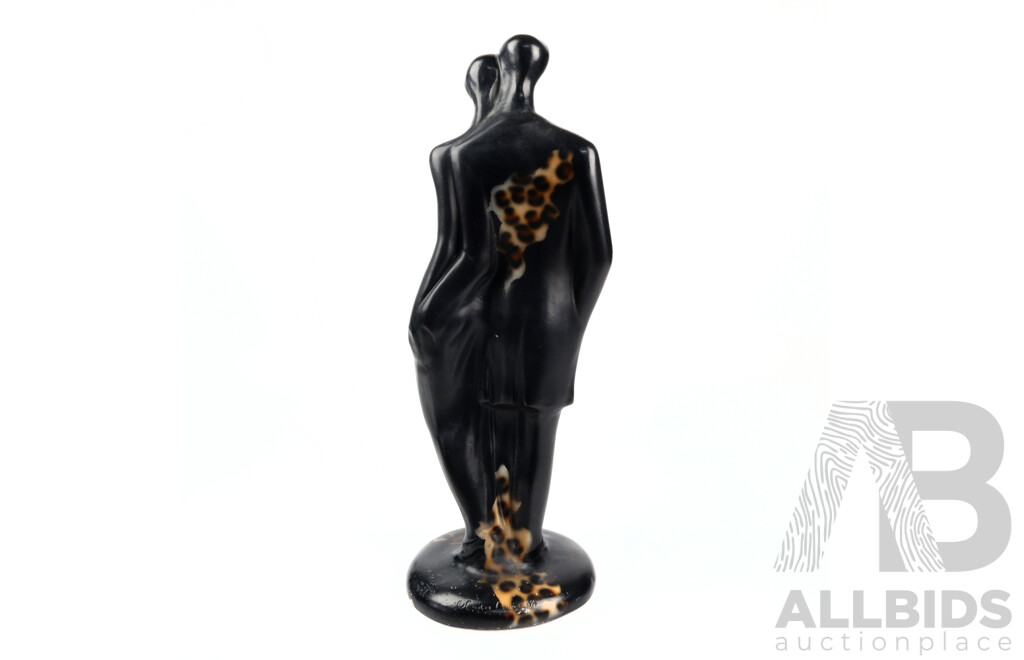 Large Ceramic Statue of a Couple by Creative Castings 1994