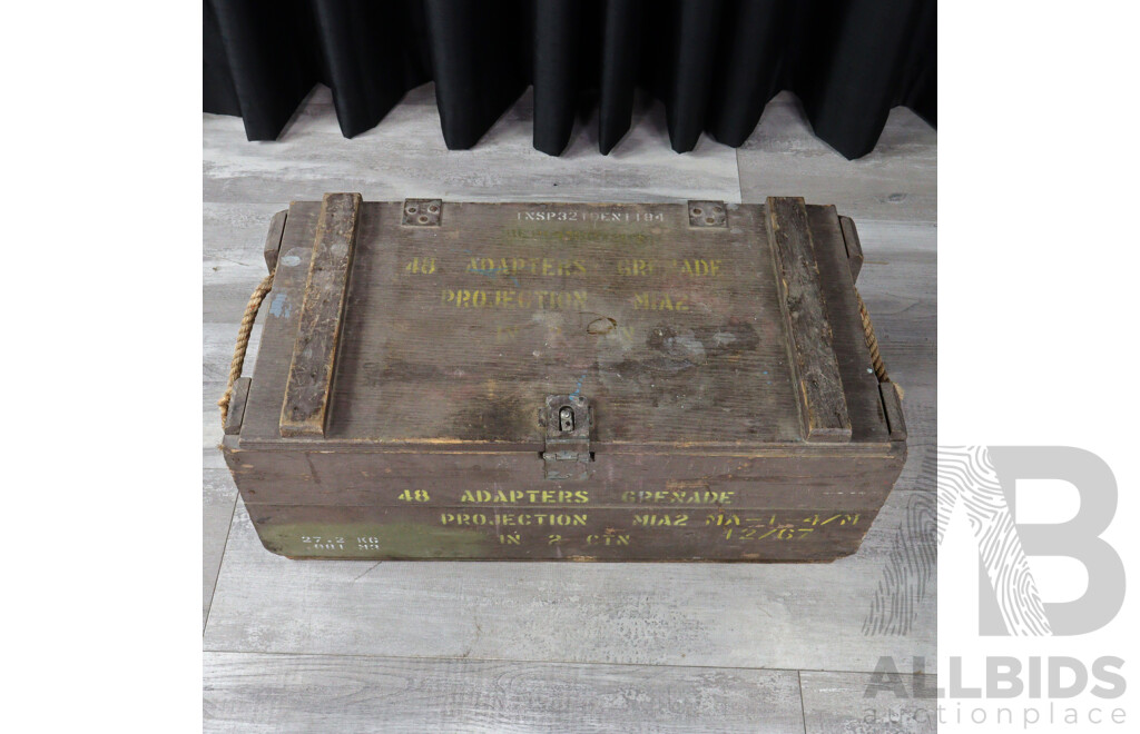 Vintage Military Hand Grenade Case
