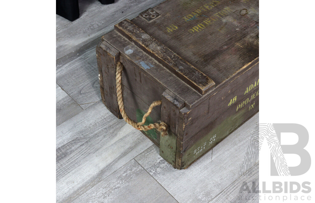 Vintage Military Hand Grenade Case