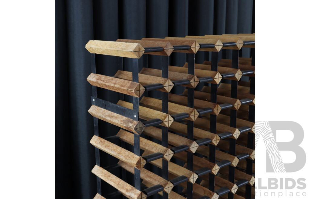 Timber and Metal 156 Bottle Wine Rack
